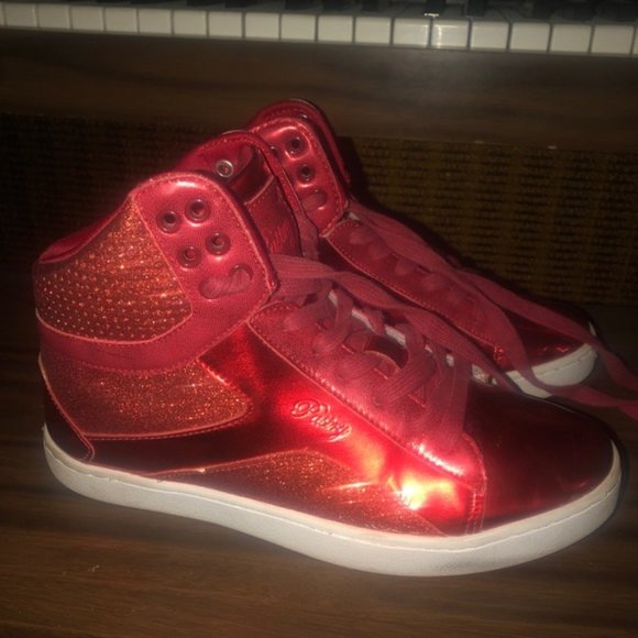 Pastry metallic glitter hightop sneakers 8.5 - Picture 4 of 5